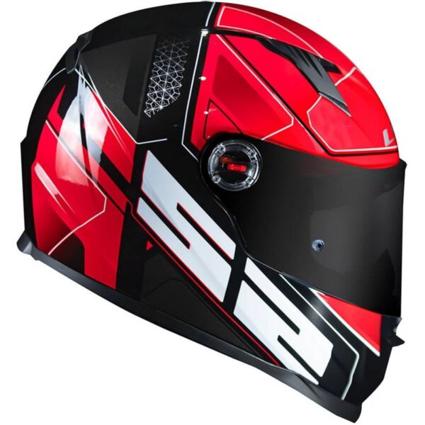 CAPACETE LS2 FF358 ULTRA PRETO/VERMELHO