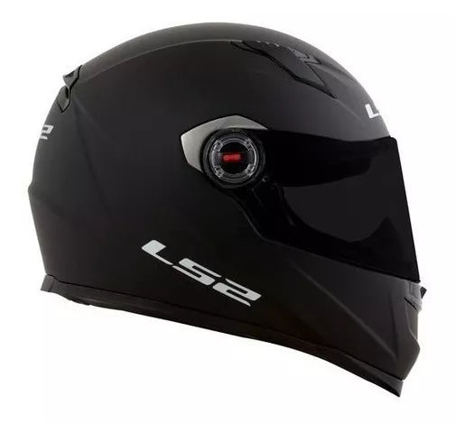 CAPACETE LS2 FF358 CLASSIC MONOCOLOR PRETO FOSCO