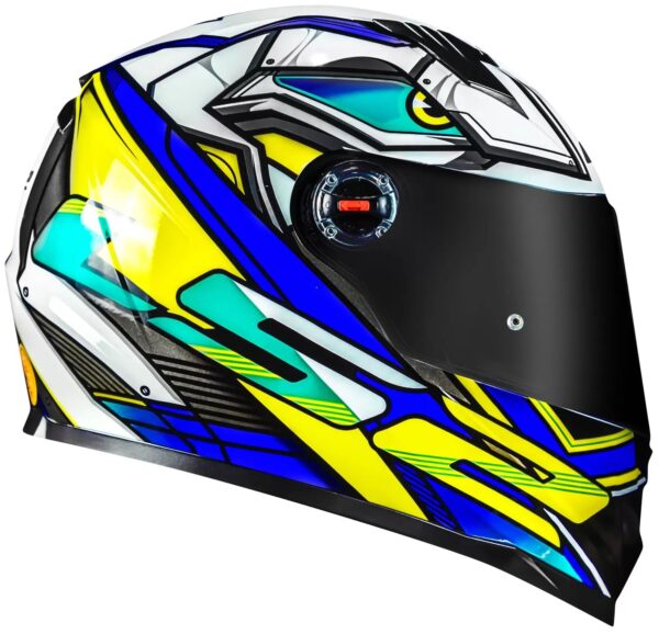 CAPACETE LS2 FF358 XDRON AZUL/AMARELO