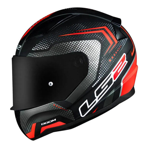 CAPACETE LS2 FF358 RAPID DOOM VERMELHO