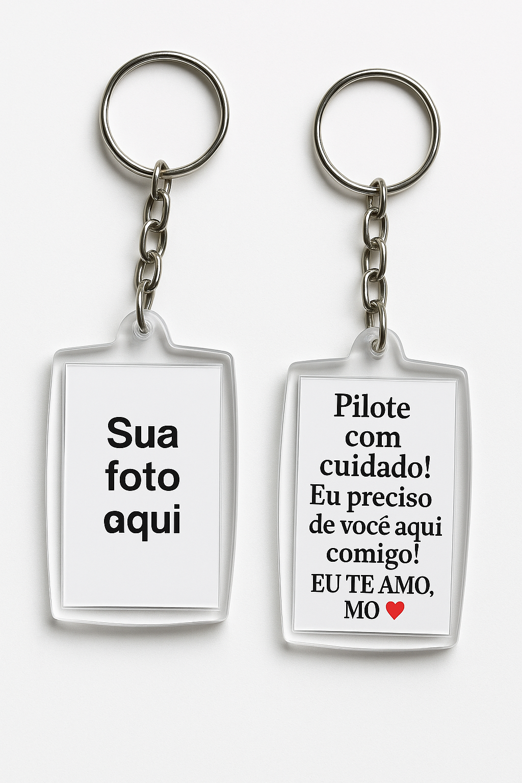 Chaveiro personalisado Foto/Frase