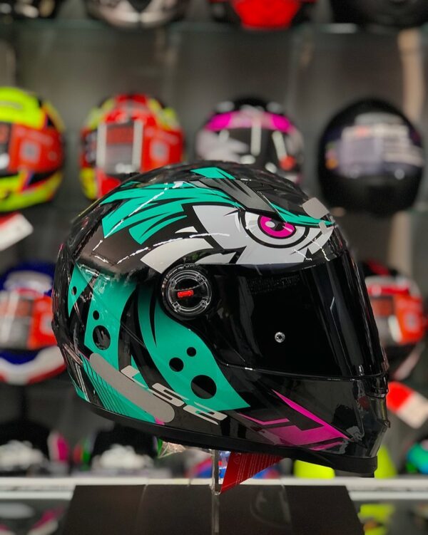 CAPACETE LS2 CLASSIC FF358 TRIBAL VERDE